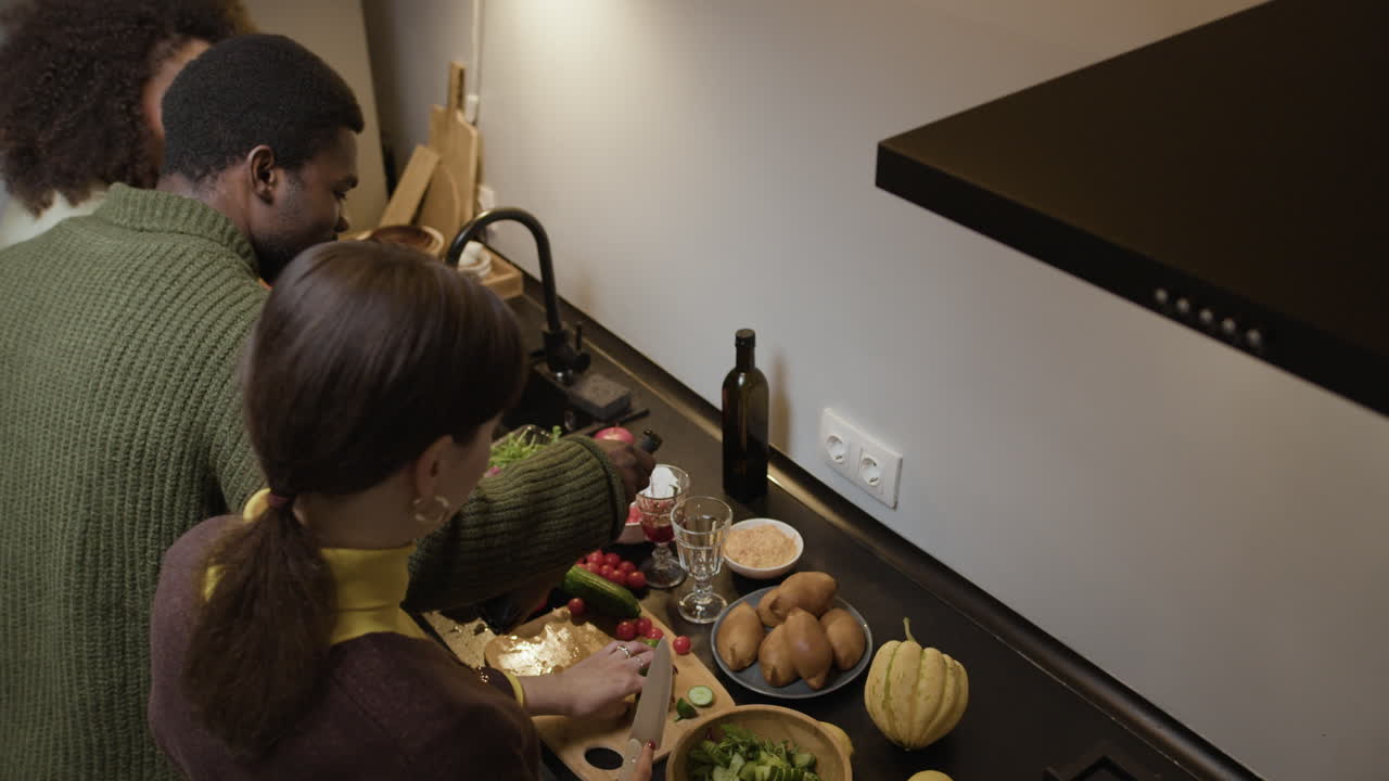 cocina familiar en la cocina