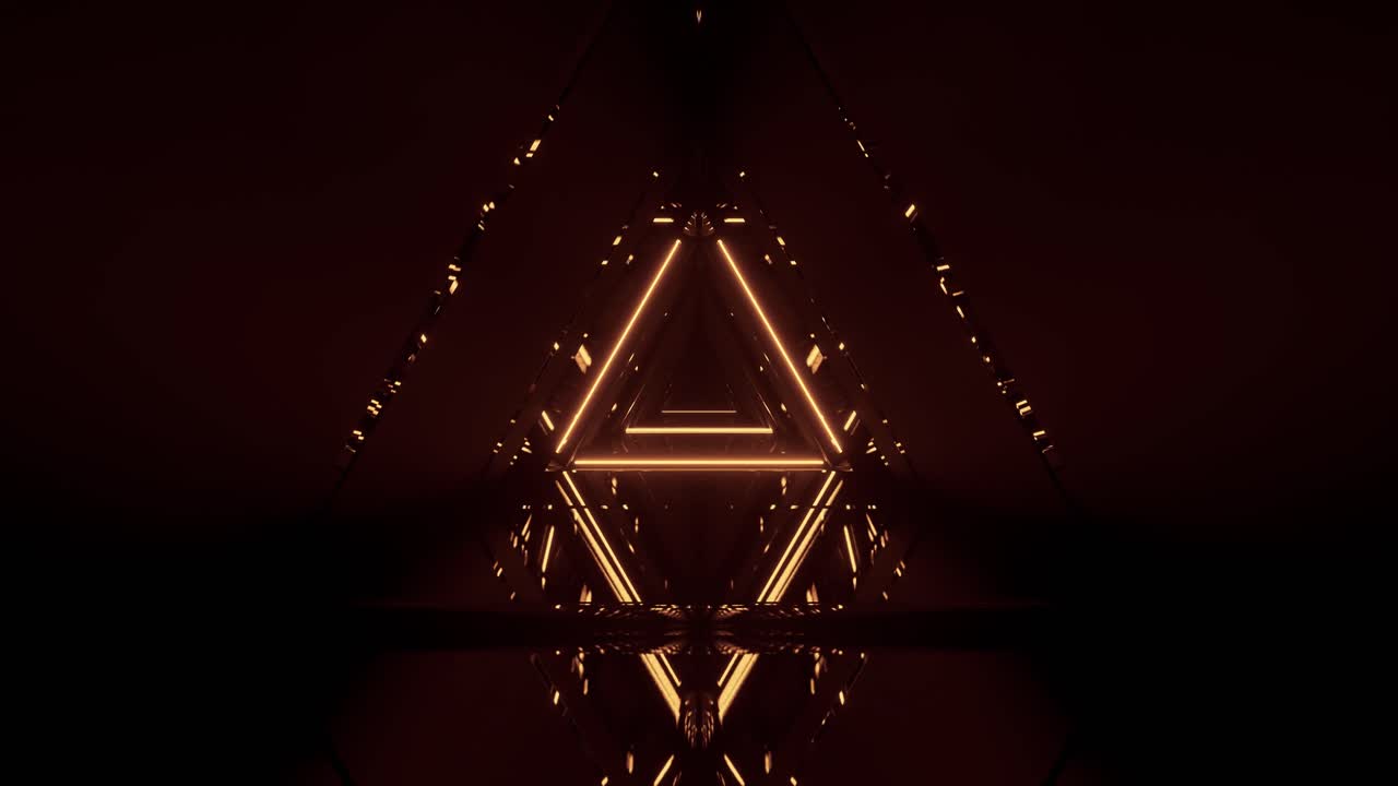 Creative abstract background, dynamic pattern, gold triangle 