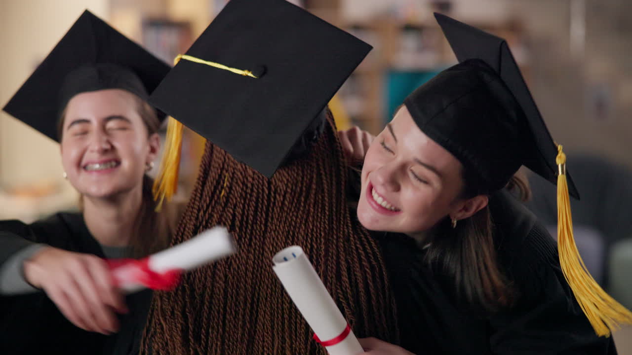 Graduation celebration with students