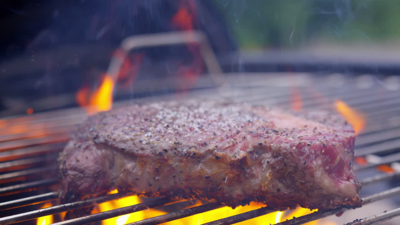 carne deliciosa cocinada en la parrilla