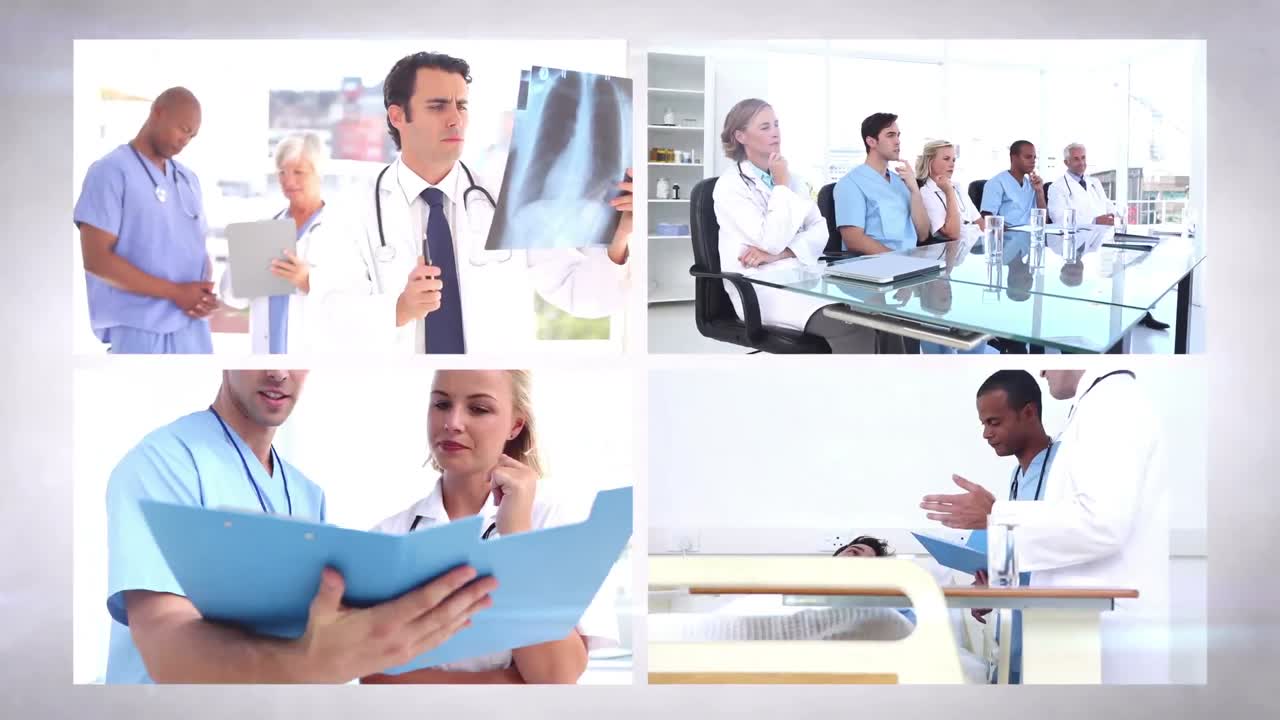 montaje del equipo médico