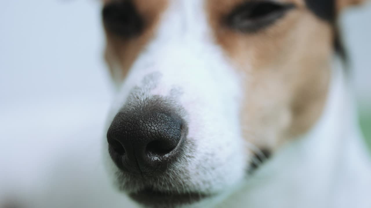 카메라를보고 개