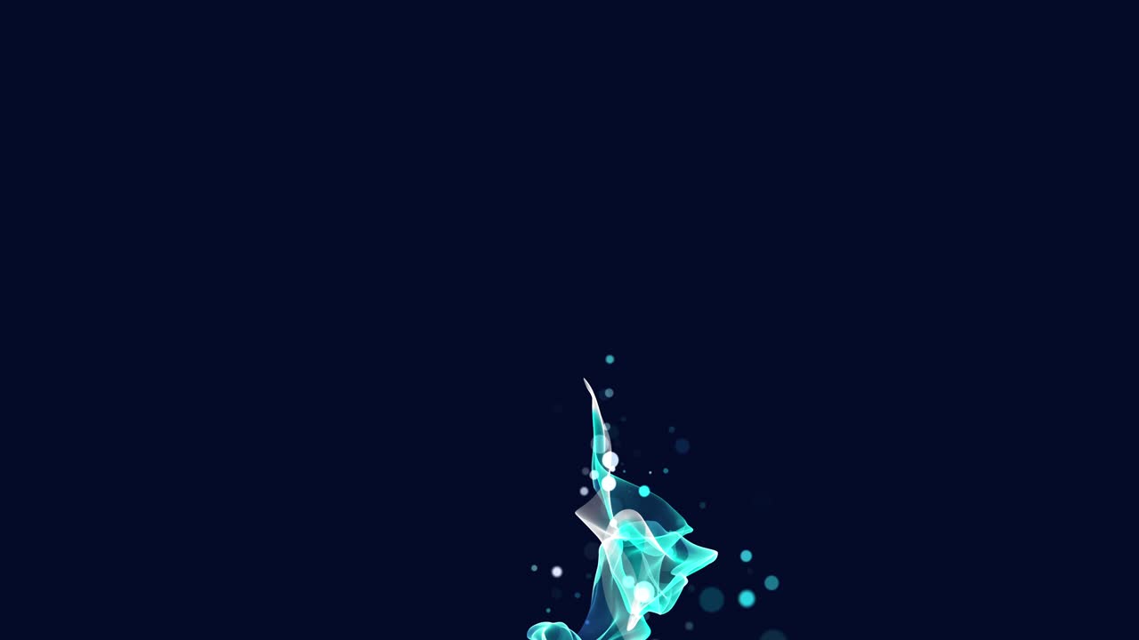 아름다운 입자 움직임과 함께 추상적인 장식 배경