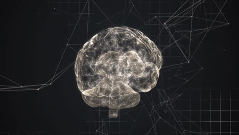 Animation-of-human-brain-and-data-processing-over-dark-background