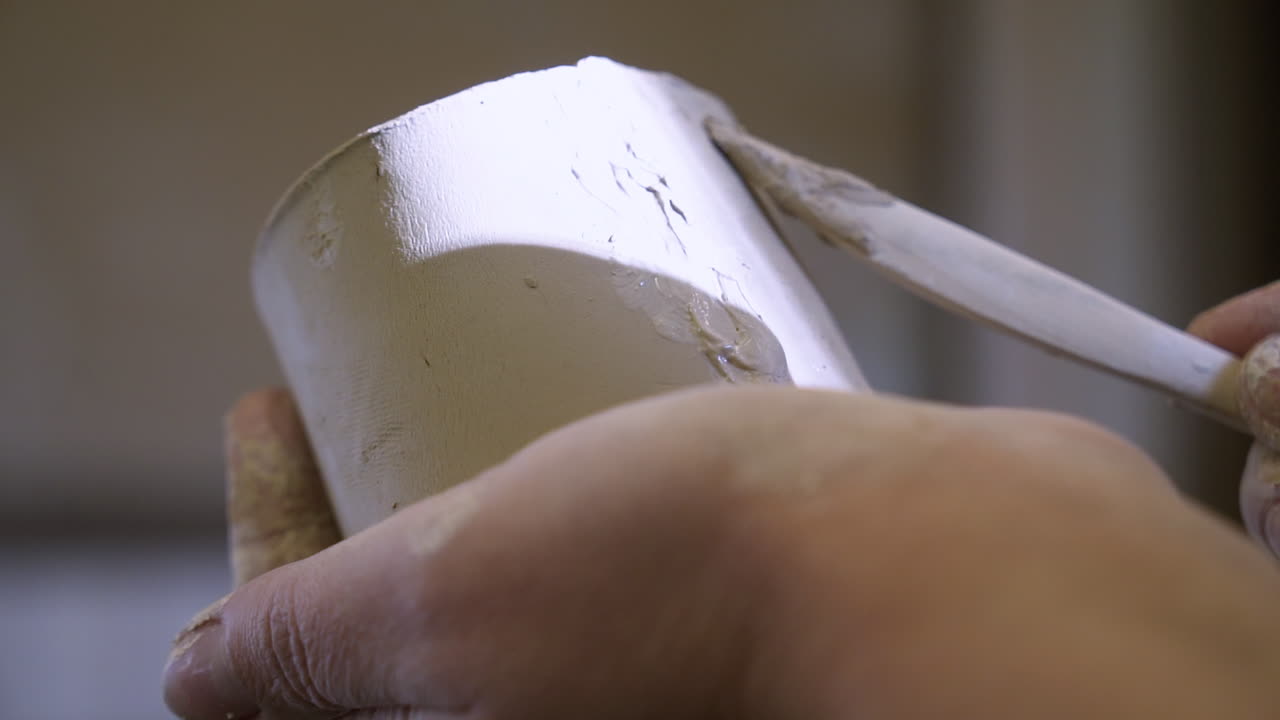 escultura de cerámica a mano