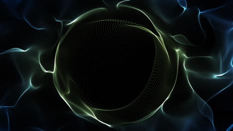 abstract sphere particle explosion logo reveal
