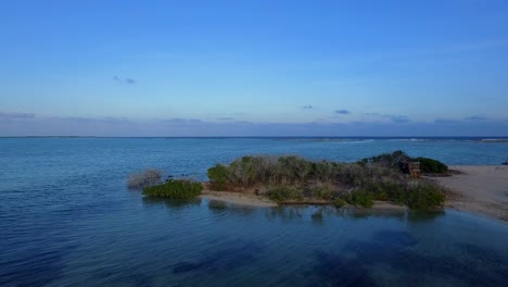 The-lagoon-and-mangroves-of-Lac-Bay-in-Bonaire,-Netherlands-Antilles