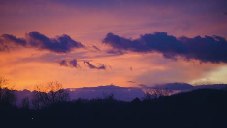 beautiful orange and purple sunrise