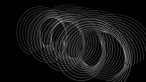 Spirals of white lines
