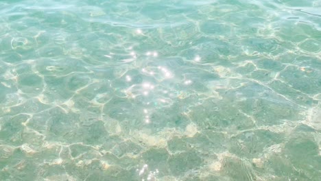 golden glittering lake surface