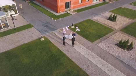 wedding ceremony at modern venue