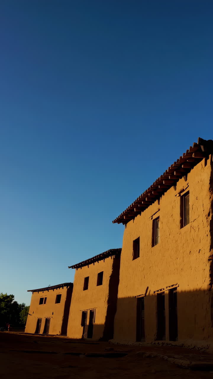 Adobe Buildings in the Sun