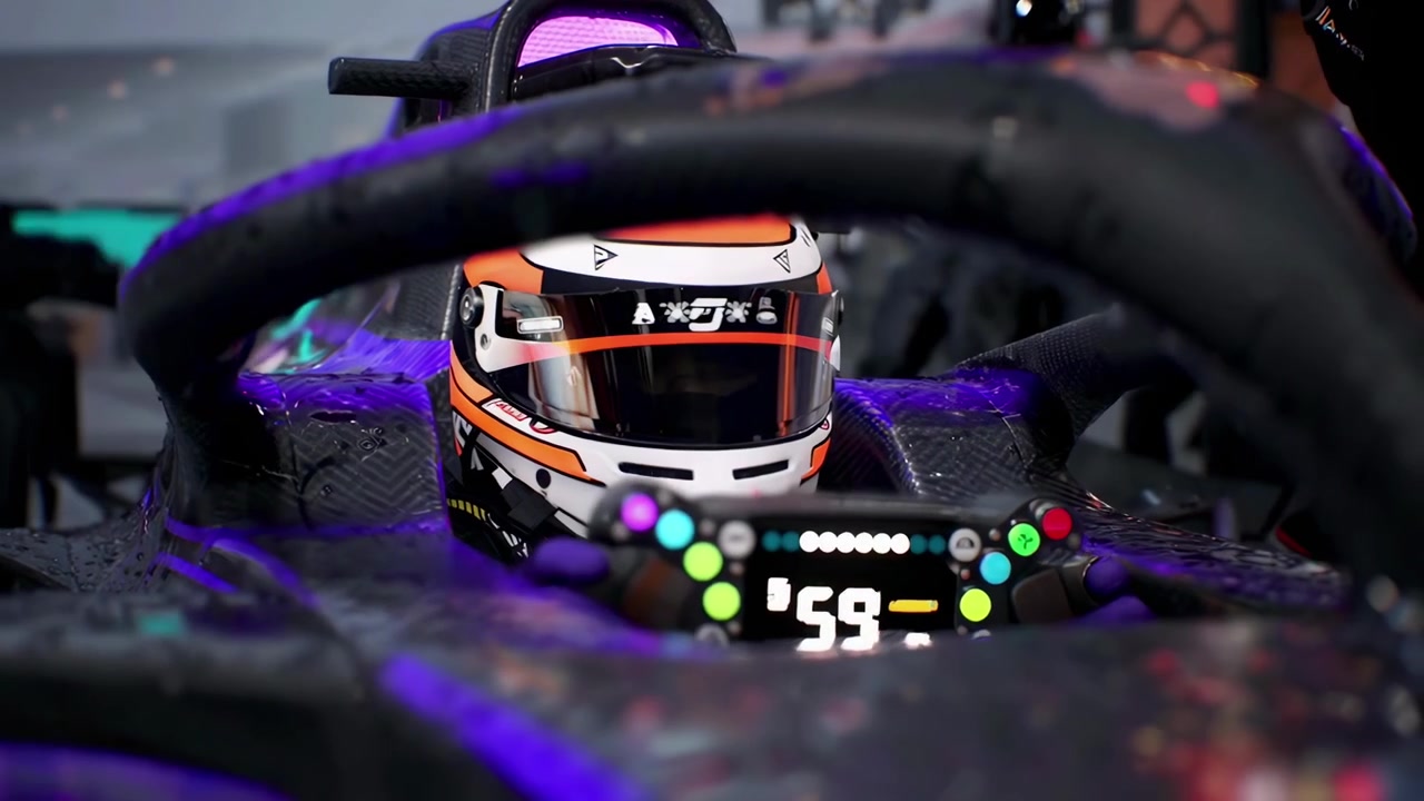 Pit stop intenso di Formula 1 mentre la squadra cambia le gomme