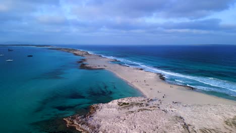 long narrow headland beach