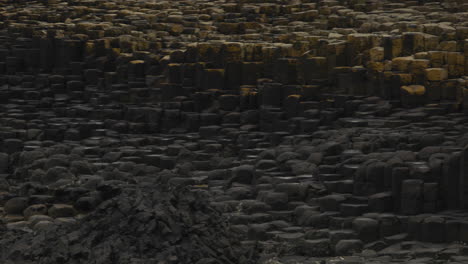 interlocking basalt columns at the giant's causeway in northern ireland