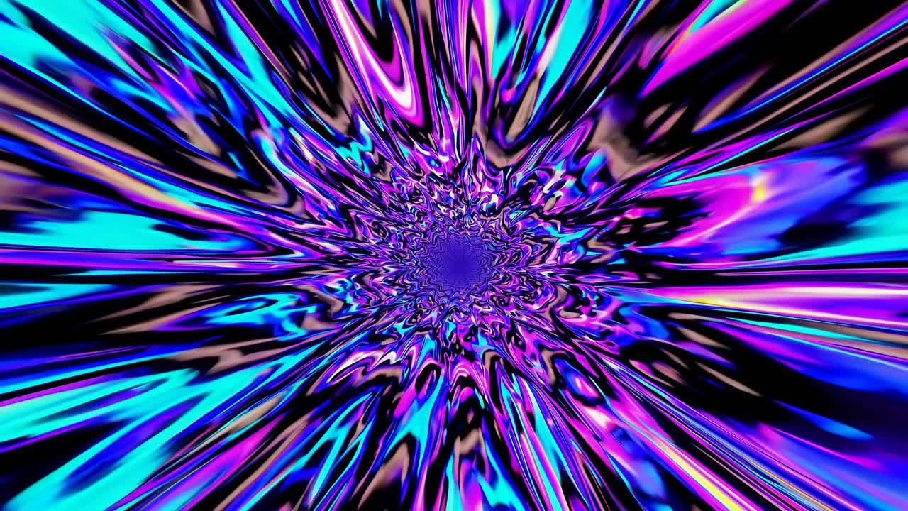 Abstract Psychedelic Tunnel Art