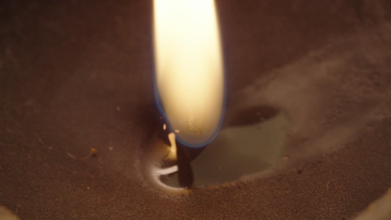 Close-up of a candle (macro)