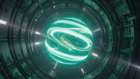 futuristic energy sphere