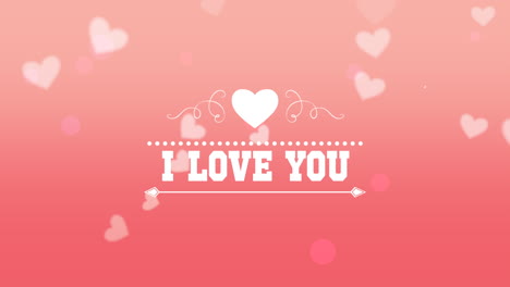 Animated-closeup-I-Love-You-text-and-fly-romantic-pink-hearts-on-Valentines-day-background