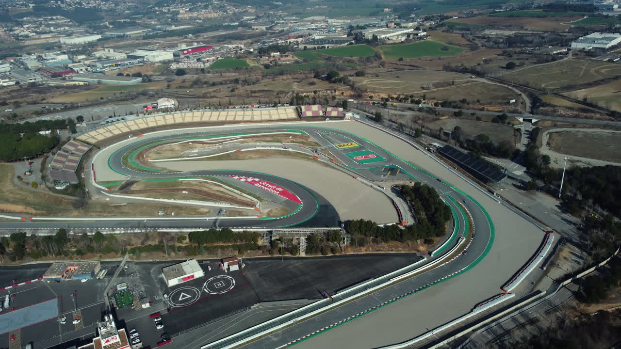 Aerial View of the Catalunya Circuit