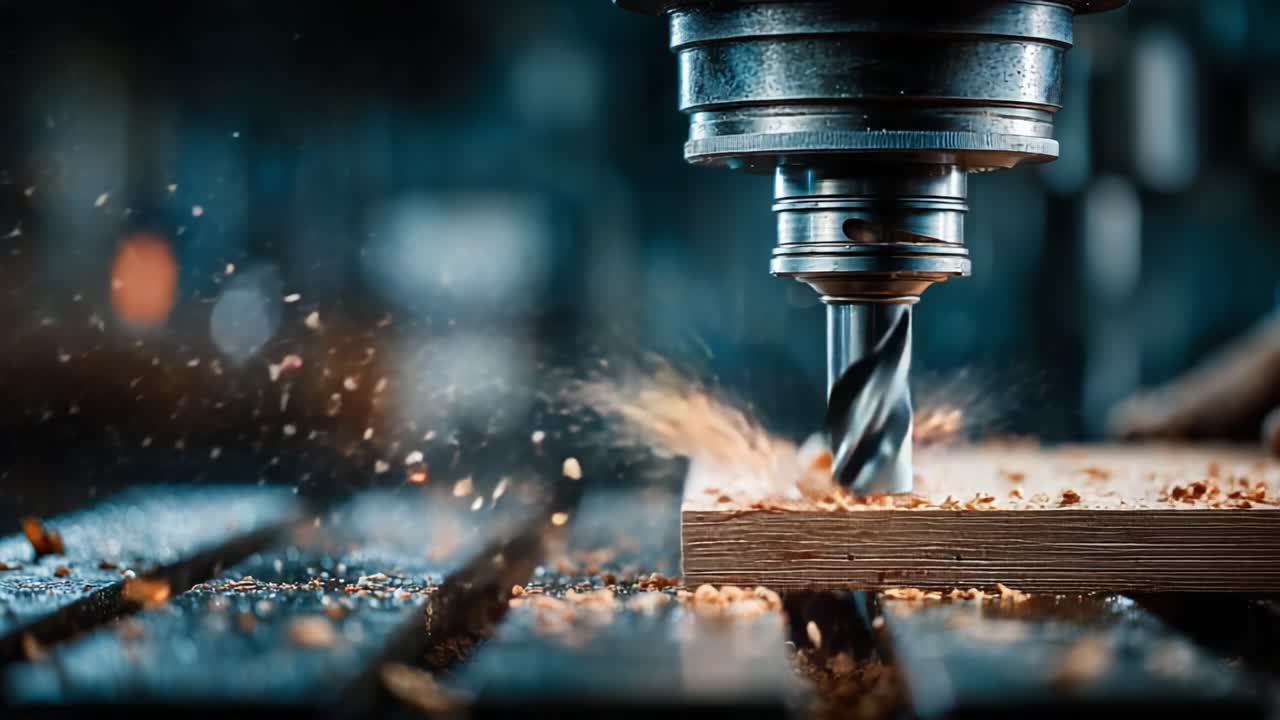 Precision Woodworking: A Close-Up Look at the Milling Process and the Intricate Machinery Used to Shape and Carve Wooden Materials into Desired Designs