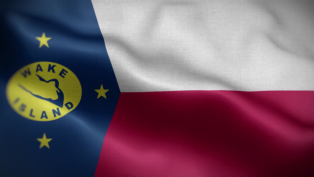 웨이크 아일랜드 미국 발 루프 배경 4k