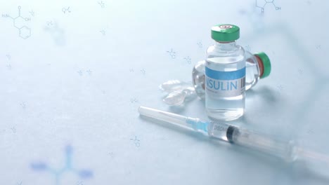Elementstrukturdiagramm-über-Spritze-Und-Insulinfläschchen