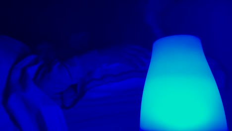aromatherapy essential oil diffuser and humidifier with mood changing led lights to give you a good night's sleep.