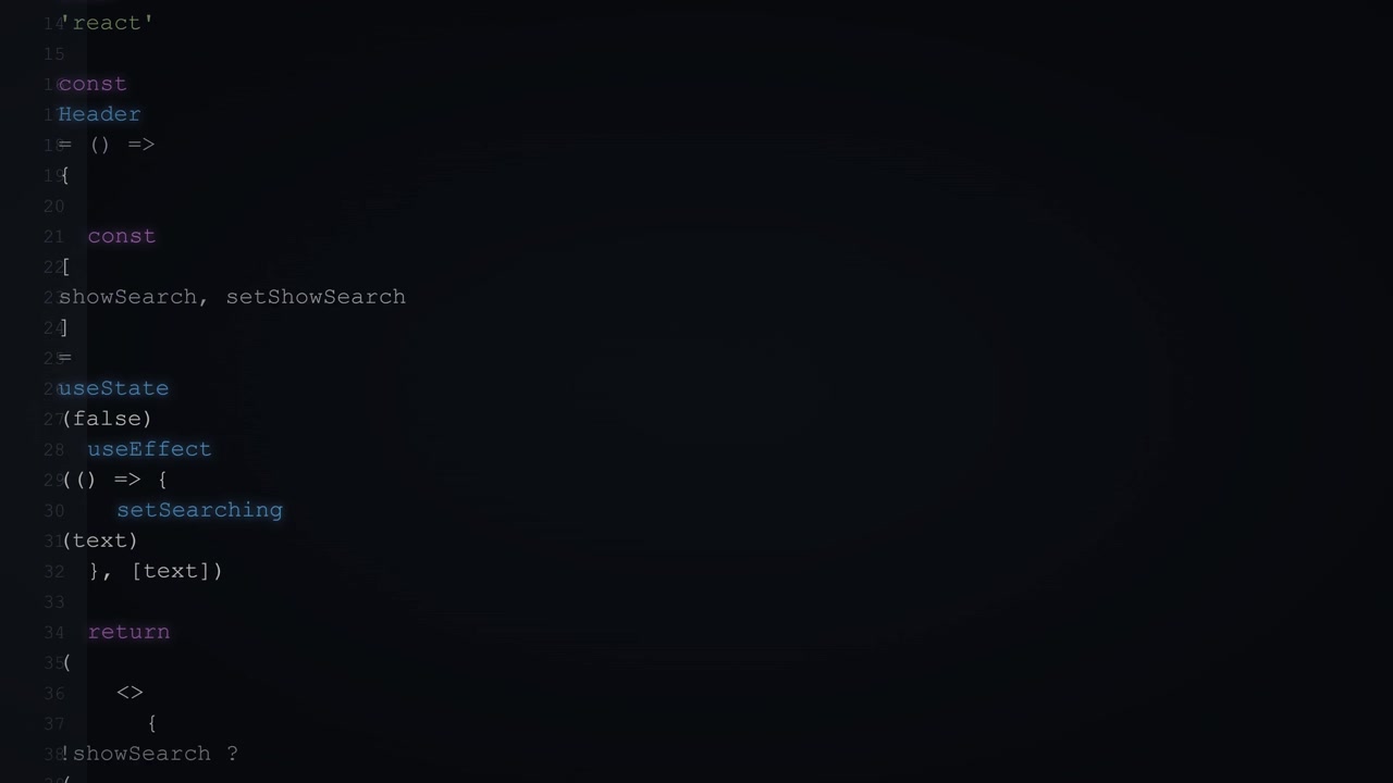 React Code Editor Displaying JavaScript Component Development