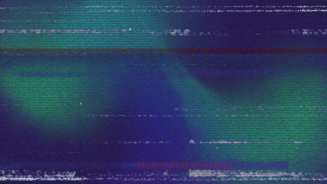 animación de formas que se mueven sobre la interferencia