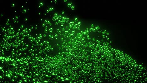 abstract green bubbles