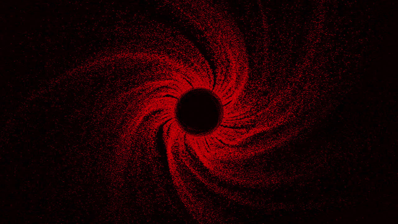 빨간색 나선형 입자