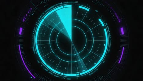 futuristic radar hud