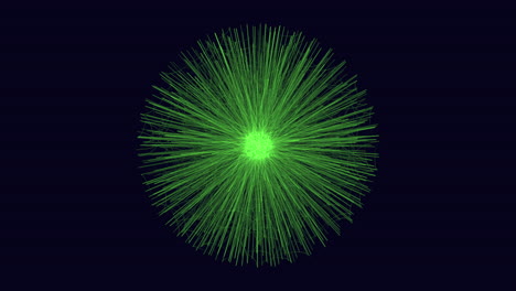 electric green lightning bolt symbolizing energy and power on black background