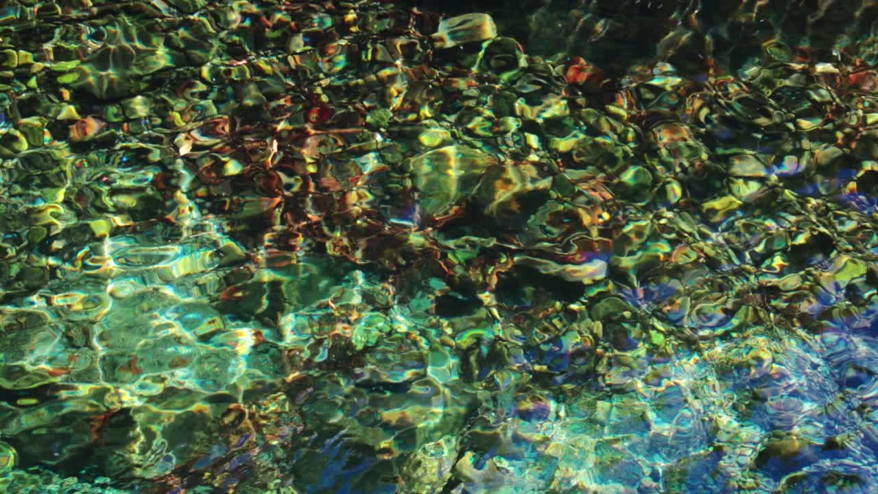 View of clear water flow on a sunny day