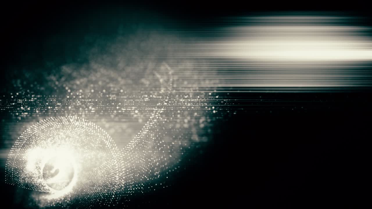 simulación de matriz de datos futuristas