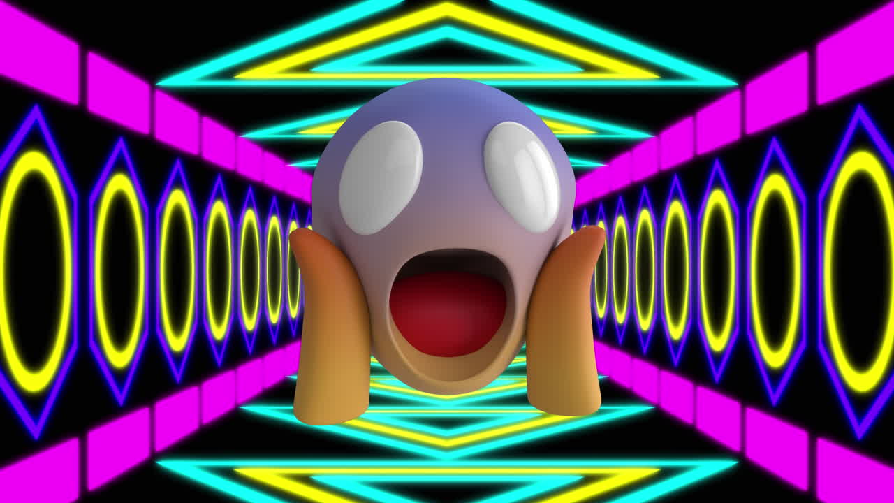 모양 위에 있는 이모지 아이콘의 애니메이션