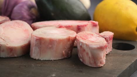 raw beef bones ready for cooking