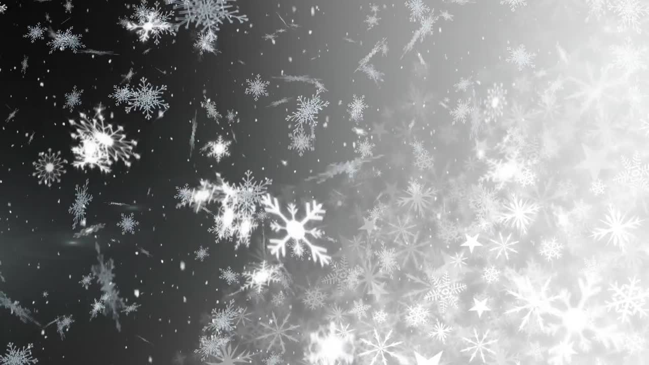 nieve cayendo sobre un fondo gris