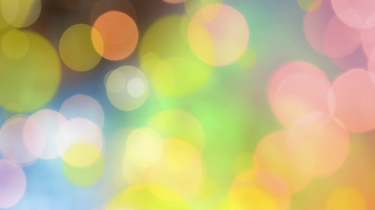 빛나는 흐릿한 불빛과 빛의 반점의 애니메이션