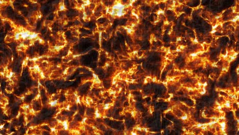 Bucle-Abstracto-De-Lava-Fundida-Ardiente-Con-Textura-De-Llama-Abrasadora