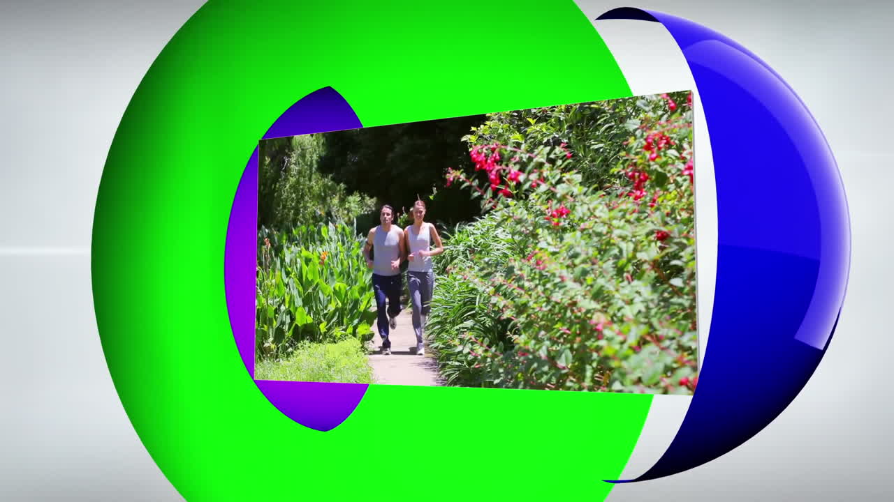 hacer ejercicio en el parque montaje