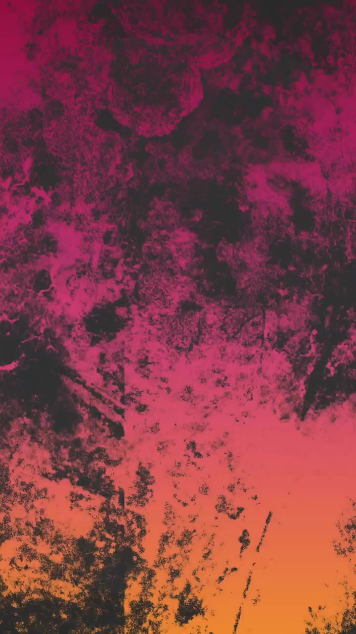 Animazione di forme rosa su sfondo nero