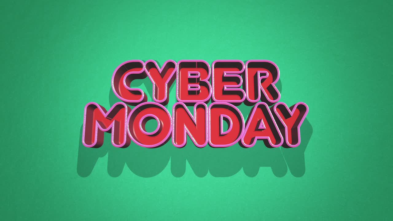 Retro Vibe: Cyber Monday In Classic 80S Style With Grunge Texture