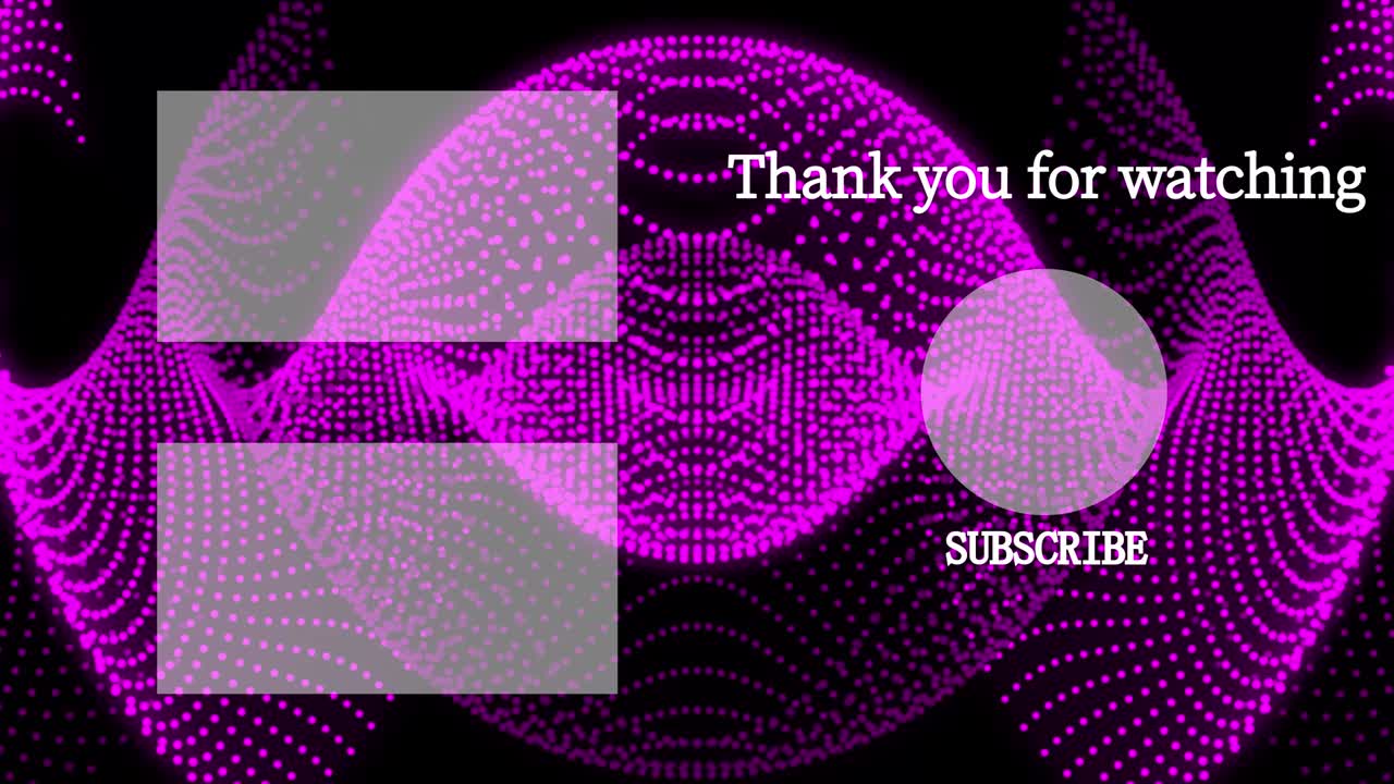 Cool stylish end card ending screen motion graphics