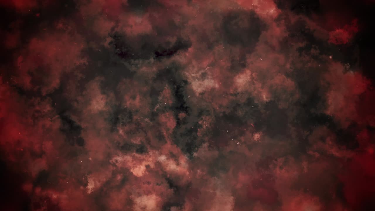 abstractas nubes y partículas de color rojo oscuro