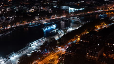 paris at night from above