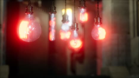 old retro vintage incandescent light bulb