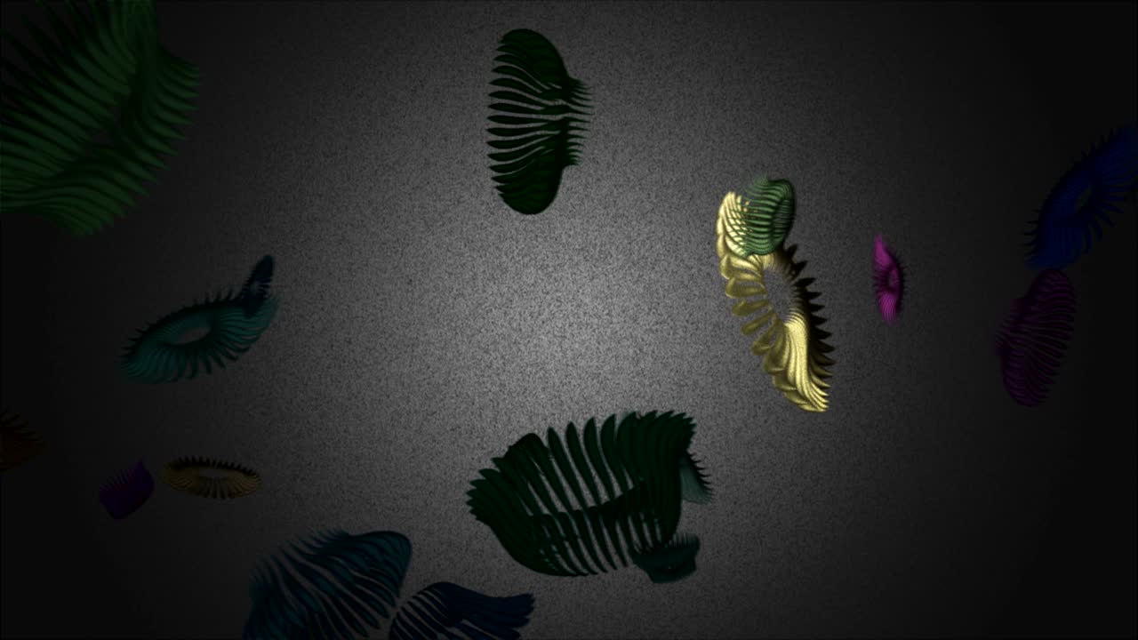 fondo abstracto flotante formas orgánicas pulsantes 7