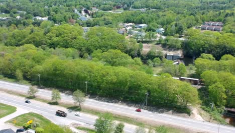 highway footage of forest